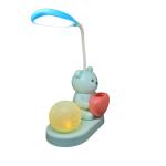 Bear Design USB Rechargeable LED Table Night Lamp with Pen Holder – Perfect Study Light for Kids