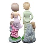 Cute Parents and Kids Resin Statue – Family Gift, Home Décor Ornament for Bedroom, Living Room, and Tabletop