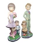 Cute Parents and Kids Resin Statue – Family Gift, Home Décor Ornament for Bedroom, Living Room, and Tabletop