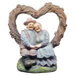 Grandparents Statue - Old Romantic Couple Showpiece for Home Decor | Perfect Gift for Love, Valentine’s Day, Retirement Party, Wedding Anniversary, Housewarming