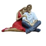 Romantic Sitting Couple Showpiece | Decorative Valentine’s Day Gift for Bedroom, Home, Office & Living Room Décor | Perfect Wedding Gift