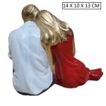 Romantic Sitting Couple Showpiece | Decorative Valentine’s Day Gift for Bedroom, Home, Office & Living Room Décor | Perfect Wedding Gift