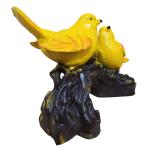 Cute Love Birds Sitting on Tree Branch | Decorative Showpiece Statue for Home, Office, Garden Decor & Table Decorations | Perfect Gift