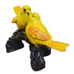 Cute Love Birds Sitting on Tree Branch | Decorative Showpiece Statue for Home, Office, Garden Decor & Table Decorations | Perfect Gift