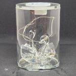 Elegant LED Decorative Light with Swan Crystal Figurines and Romantic Glow