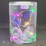 Elegant LED Decorative Light with Swan Crystal Figurines and Romantic Glow