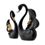 Black Swans Showpiece  for Perfect Home Decor Showpiece for Living Room, Office, and Gifting