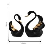 Black Swans Showpiece  for Perfect Home Decor Showpiece for Living Room, Office, and Gifting
