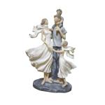 Family Showpiece Set of 4, Mother, Father with Child Statue for Home Decor, Living Room Decor & Gifting