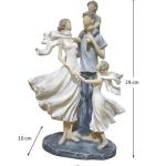 Family Showpiece Set of 4, Mother, Father with Child Statue for Home Decor, Living Room Decor & Gifting
