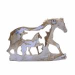 Horse-in-Horse Decorative Statue for Home Decor, Table Accents, and Gifting