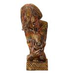 Mother & Baby Sculpture | Heartwarming Mother-Child Figurine | Elegant Mother's Love Statue for Home Decor & Gifts