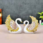 Swan Feather Design Decorative Showpiece for Home Décor