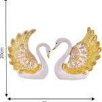 Swan Feather Design Decorative Showpiece for Home Décor