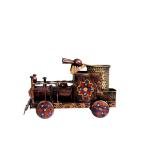 Metal Antique Painted Engine Pen Holder