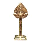 Metal Lord Muruga’s Vel Double-Sided (4") - Gold, Silver & Bronze Finish | Perfect for Car Dashboard, Home Decor, Pooja Room, and Spiritual Gifts