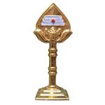 Metal Lord Muruga’s Vel Double-Sided (4") - Gold, Silver & Bronze Finish | Perfect for Car Dashboard, Home Decor, Pooja Room, and Spiritual Gifts