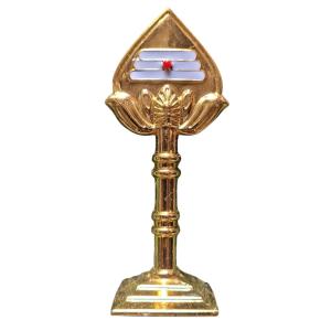 Metal Lord Muruga’s Vel Double-Sided (4") - Gold, Silver & Bronze Finish | Perfect for Car Dashboard, Home Decor, Pooja Room, and Spiritual Gifts