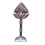 Metal Lord Muruga’s Vel Double-Sided (4") - Gold, Silver & Bronze Finish | Perfect for Car Dashboard, Home Decor, Pooja Room, and Spiritual Gifts
