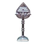 Metal Lord Muruga’s Vel Double-Sided (4") - Gold, Silver & Bronze Finish | Perfect for Car Dashboard, Home Decor, Pooja Room, and Spiritual Gifts