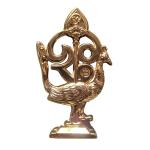 Lord Muruga OM Vel with Peacock  – Perfect for Car Dashboard, Home Decor, Puja Room, Work Table, Gifts & Festivals (7 cms)