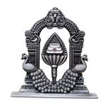 Murugan Vel with Peacock and Arch – Lord Murugan Vel Idol for Car Dashboard, Pooja Room, Home & Office Decor(10 cms)