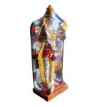 Elegantly Crafted Handmade Lord Murugan Statue | God Karthikeyan Idol (Height - 12 Inch, Multicolor)